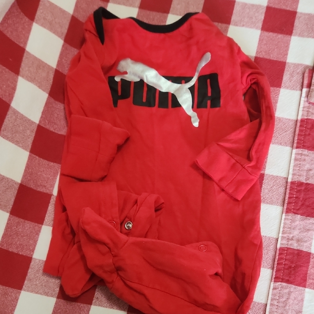 Puma Red Baby Onesie